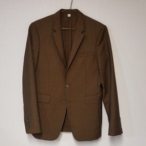 Men's BURBERRY London Stirling Abiyo Slim Fit Suit Blazer Jacket Wool Size 46R